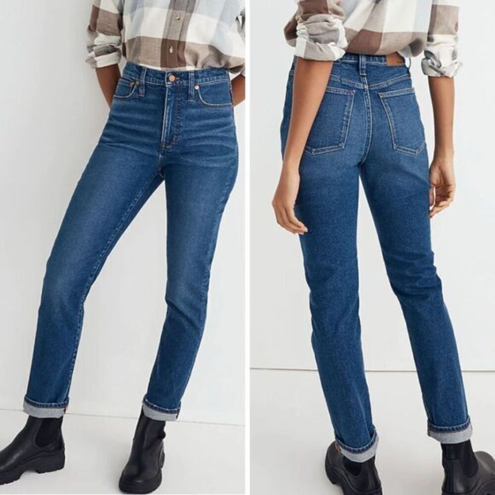 NEW Madewell The Petite High-Rise Slim Boyjean in Twyford Wash,‎ 26P